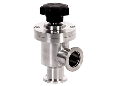 Клапан вакуумный угловой  GD-J25B KF25 Ручной уплотнение - Сильфонное материал - Нержавеющая сталь 304SS